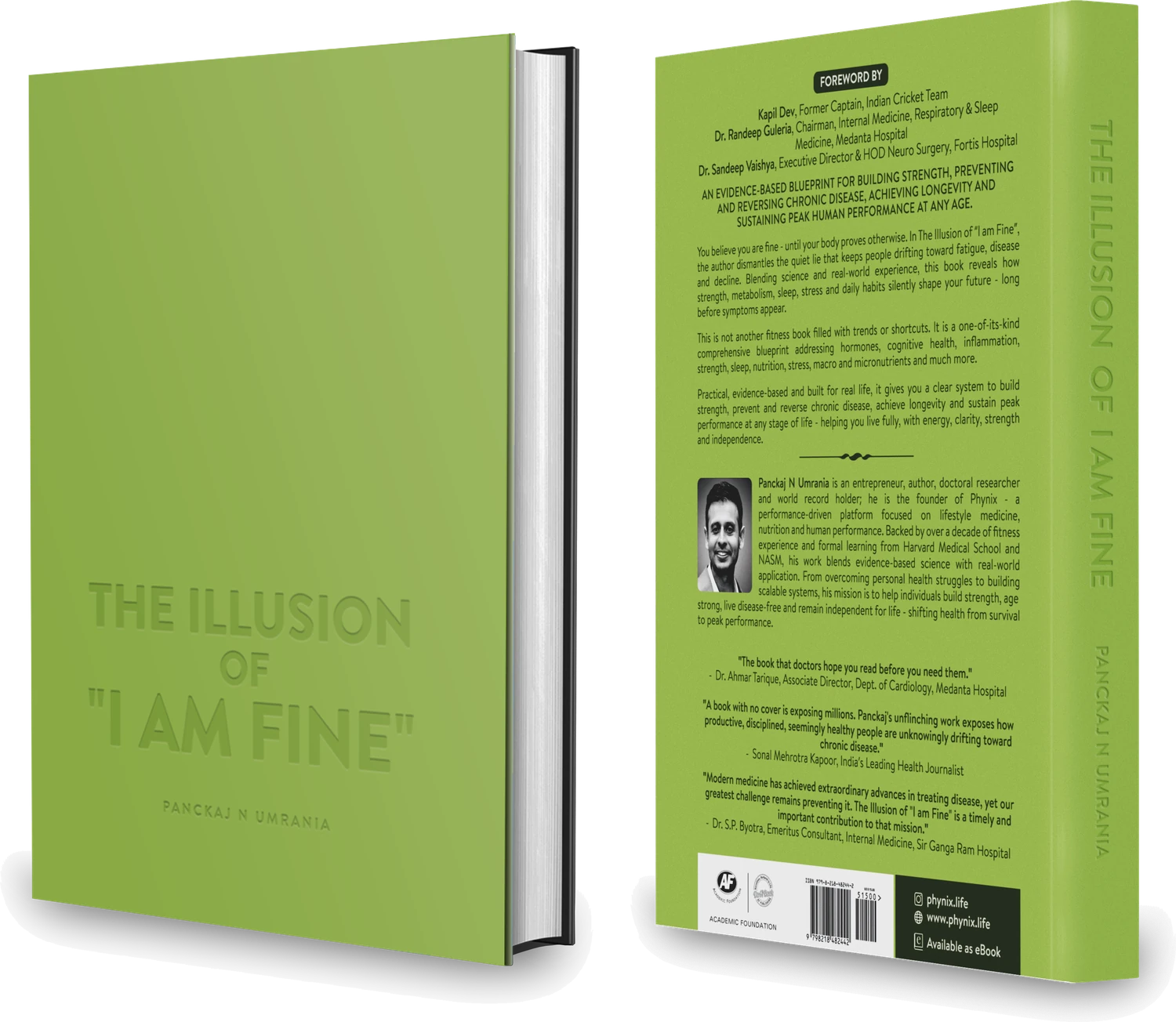 The Illusion of “I am Fine” by Panckaj N Umrania, front and back cover